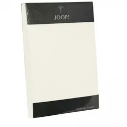 JOOP! Uni Spannbetttuch Topper 40002, 140-160 x 200 cm Wollweiß