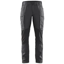 Blaklader 71591845 Damen-Diensthose Stretch, Dunkelgrau/Schwarz, Größe C38 - Arbeitshosen aus leichtem, schnelltrocknendem Material mit Stretcheinsätzen für optimale Bewegungsfreiheit, ideal für drinnen und draußen.