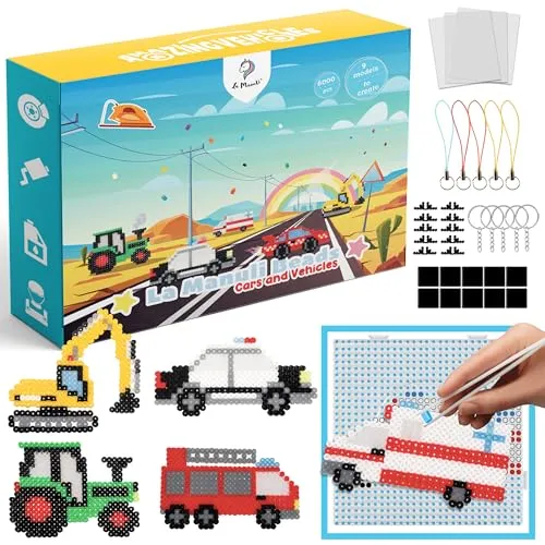 La Manuli Bügelperlen Set Fahrzeuge