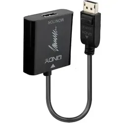 LINDY 41068 4K Adapterkabel - Adapter für DisplayPort zu HDMI, unterstützt Auflösungen bis 4K bei 60Hz, ideal für hochauflösende Monitore und Multimedia-Anwendungen.