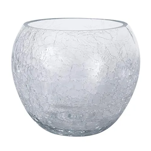 botle Orchideentopf Glas Kugel rund Übertopf Blumentopf Pflanzgefäß D 15 cm H 13 cm
