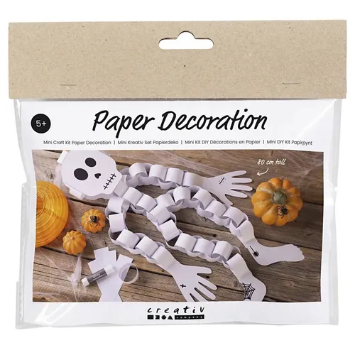 HALLOWEEN DEKO BASTEL SET KREATIV SET SKELETT - Kreatives Bastelset für Halloween-Dekoration, ideal für Kinder und Erwachsene, um gruselige Skelett-Motive zu gestalten.