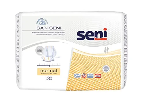 SAN SENI Normal Anatomische Vorlagen - Inkontinenzeinlagen mit anatomischer Form für optimalen Tragekomfort und effektiven Schutz bei mittlerer Inkontinenz.