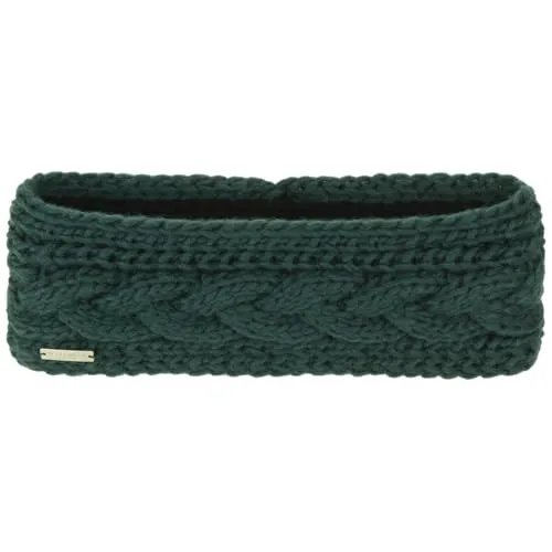 Seeberger Classic Cable Knit Stirnband Headband Ohrenschutz Ohrenwärmer (One Size - dunkelgrün)