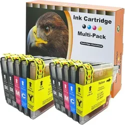 10x D&C Tintenpatronen kompatibel mit Brother LC-985 für DCP J125, J140W, J315W, J515W und MFC J220, J265W, J410, J415W