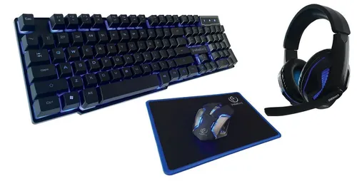 Rebeltec SHERMAN Gaming Kit: Tastatur, Maus, Mauspad & Headset