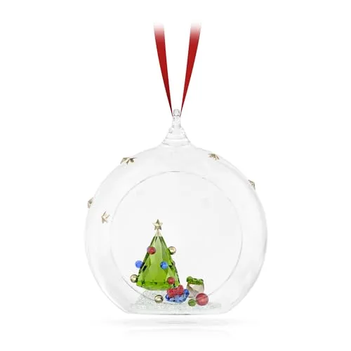Swarovski Holiday Cheers Tree and Gifts Ball Ornament, grün von Swarovski