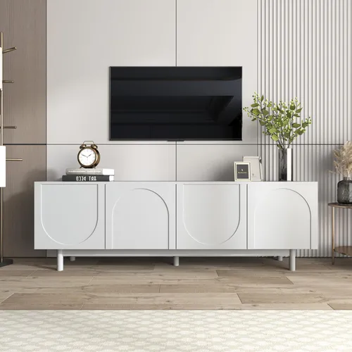 Modernes Lowboard TV-Schrank mit verstellbaren Einlegeplatten