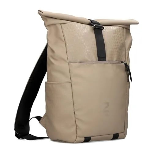 Zwei® Unisex Rucksack JONA JOR350 – Vielseitiger Laptop-Rucksack mit Rolltop