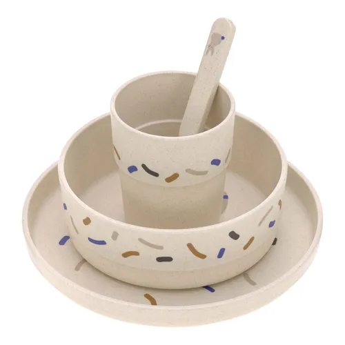 Dish Set PP/Cellulose Little Mateys royal blue von LÄSSIG