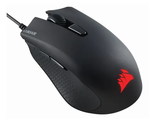 Corsair HARPOON RGB PRO FPS MOBA Gaming Maus - 12.000 dpi, kabelgebunden für präzises Gaming, 6 Tasten und RGB-Beleuchtung