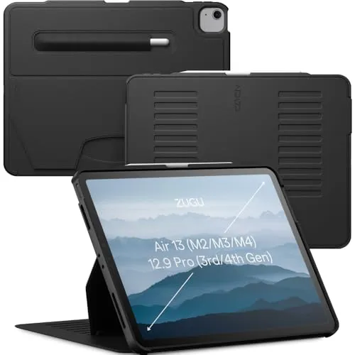 Zugu CASE iPad Air Hülle 13 Zoll M3 2025 & M2 2024 / iPad Pro 12.9 (3rd/4th Gen)