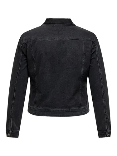 ONLY CARMAKOMA Jeansjacke CARWESPA LS DGD JACKET DNM - Funktionsjacken mit bequemer Stretch-Qualität, langlebig und perfekt für lässige Outfits. Ideal für Stadtbummel oder Gartenabende.