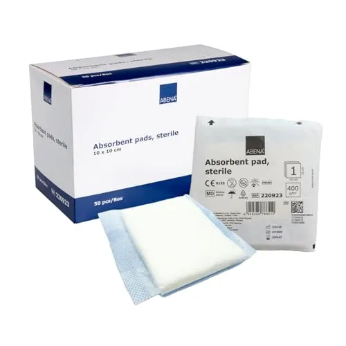 SAUGKOMPRESSEN steril 10x10 cm von ABENA