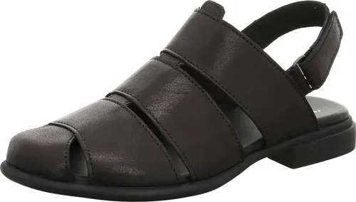 Think Sandaletten Kamaa schwarz 1343-0000 - Stilvolle BäckerInnen-Sandale Gr. 43 - Elegante Think Sandaletten Kamaa 1343-0000 in schlichtem Schwarz. Mit stabilem Klettverschluss und flexiblem Fußbett aus pflanzlich gegerbtem Leder für hohen Tragekomfort und eine natürliche Fußform.