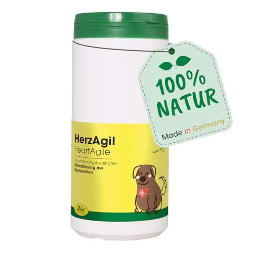 cdVet Naturprodukte HerzAgil 600g - Unterstützung für Hunde & Katzen - Optimale Unterstützung für das Herz von Hunden und Katzen mit einer speziellen Kräutermischung. 100% natürliche Inhaltsstoffe, ohne Füllstoffe. Einfache Dosierung für eine unkomplizierte Anwendung.