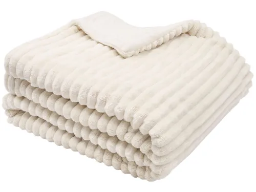 ZOLLNER Wohndecke 150 x 200 cm - Bettdecken aus 100% Polyester, super flauschig und weich, ideal für gemütliche Abende und perfekte Wärme.