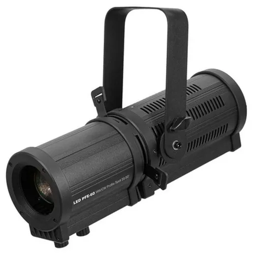 EUROLITE LED PFE-60 WW/CW Profile Spot 20-50° - Lichttechnik: Leistungsstarker Profil-Scheinwerfer mit manuellem Zoom und CRI>90 für brillante Farbwiedergabe, ideal für Bühnen- und Showbeleuchtung.