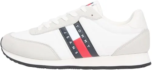 Tommy Jeans Herren TJM Classic Runner Em0em01709 Low-Top, Weiß Ecru, 41 EU