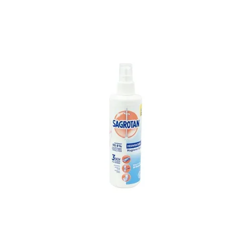 SAGROTAN 10000638 Desinfektionsspray 250ml - Vorratspack - Sonstige, entfernt 99,9% der Bakterien und eignet sich perfekt zur Oberflächenreinigung für ein hygienisches Zuhause.