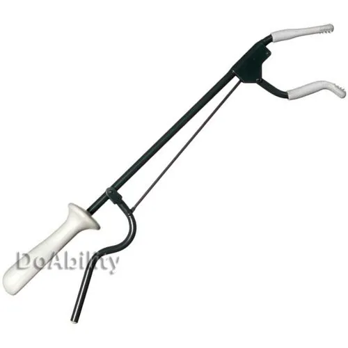 Grip Greifzange 40 cm grau - Gartengeräte mit ergonomischem Design, ideal zum mühelosen Heranholen und Weglegen von Gegenständen.