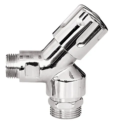 Auslaufventil 1/2 Zoll | Geräteventil Schrägsitz | Mit Rückflussverhinderer | Chrom