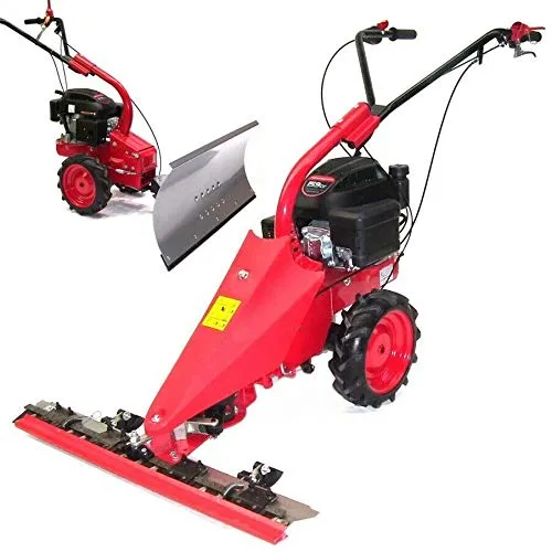 2in1 Benzin Balkenmäher 870mm + Schneeschild AWZ - Balkenmäher mit 870mm Schnittbreite, vielseitig einsetzbar für Rasen und Schnee, ideal für große Flächen und winterliche Bedingungen.