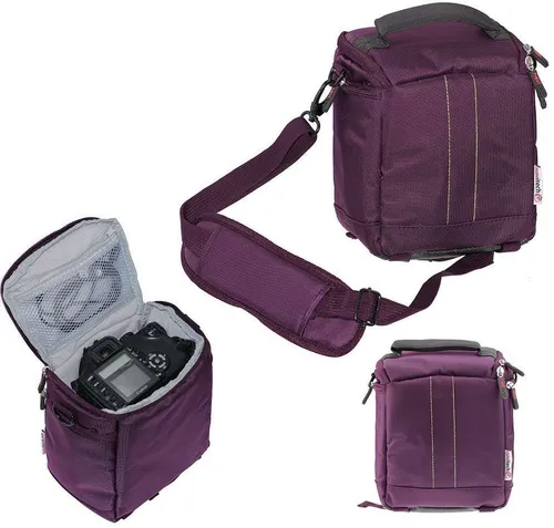 Navitech Purple DSLR SLR Camera Bag For Fujifilm X-T50XC Camera