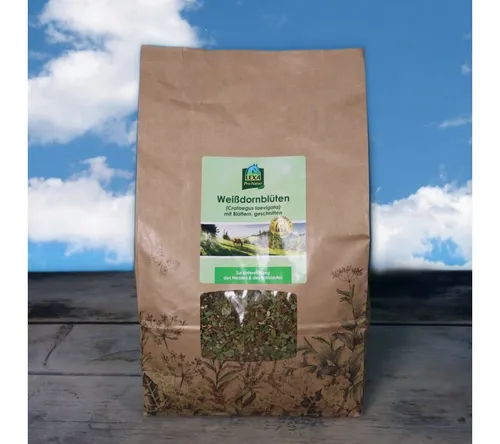 EPONA Tierpräparate Lexa - Weißdornblüten mit Blättern (1kg Tüte)