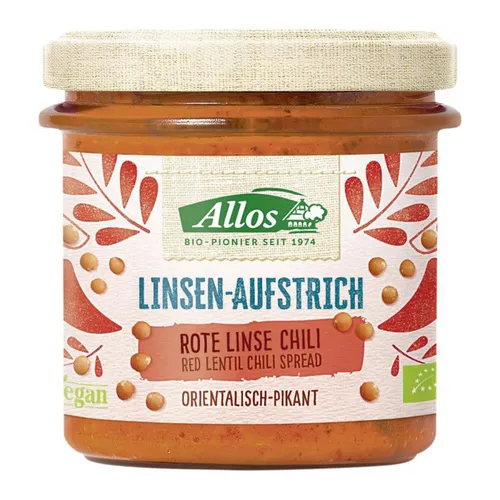 Allos Rote Linse Chili Aufstrich glutenfrei von Allos