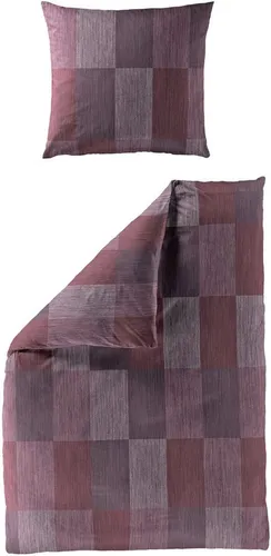 BIERBAUM Bettwäsche 4142, Biber, 2 teilig, Biber, 100 % Baumwolle, pflegeleicht, kuschelig weich
