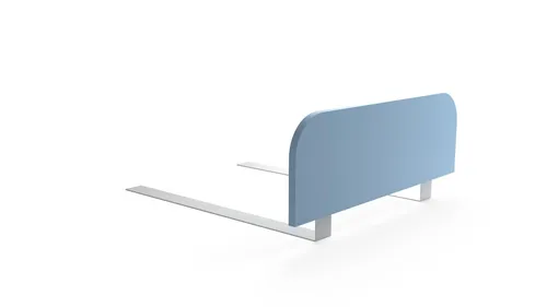 regalik Bettgitter Rausfallschutz Kinderbett 60x20 cm – Blau Stabile Absturzsicherung ohne Bohren – Einfache Montage unter der Matratze