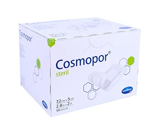 HARTMANN 9008006 Cosmopor Steril, 7.2cm x 5cm, 50 Stück