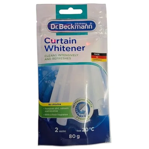 Dr. Beckmann Gardinenaufheller Intensiv reinigen & erfrischen, 2416-80 g für 2 Wäschen