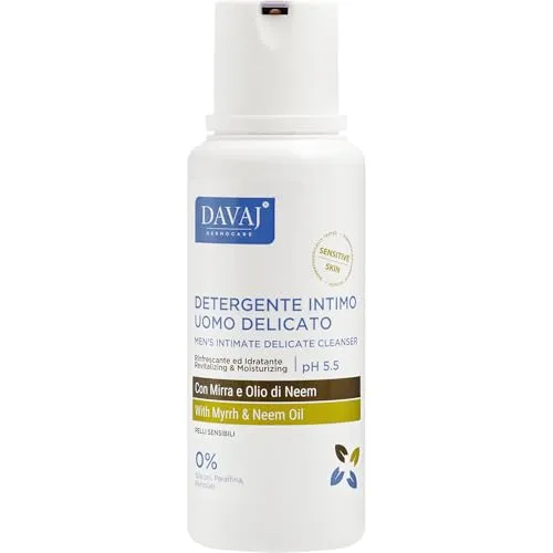 DAVAJ Sanfte Herrenunterwäsche mit Myrrh- und Neemöl, 250 ml