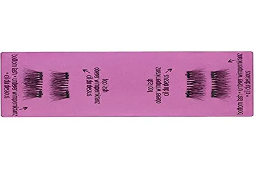 Produktbild essence cosmetics Lash ON Lash OFF volumizing MAGNETIC accent lashes, fake lashes, künstliche Wimpern, Nr. 01 turn up the volume!, schwarz, vegan (4 Stück)