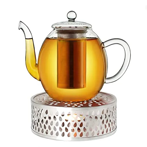 Creano Teekanne 1,0l mit Edelstahl-Stövchen von Creano