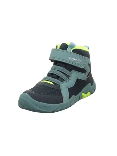 Superfit Männlich Trace Grün/Gelb 7000 - Sneaker für Jungen, wasserdicht und atmungsaktiv durch GORE-TEX Membrane. Barfußschuh für Freiheit und Komfort, mit herausnehmbarer Einlegesohle aus chromfreiem Leder.