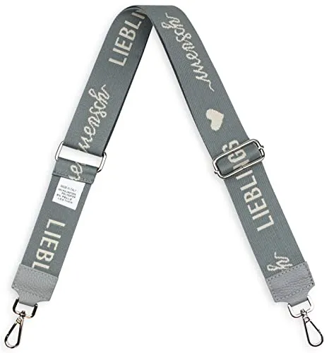 Frentree Schultergurt 5cm breit, Made in Italy, Schulterriemen für Taschen und Handtaschen, verstellbarer Taschengurt für Damen und Herren, DIY Zubehör Lieblingsmensch Blau