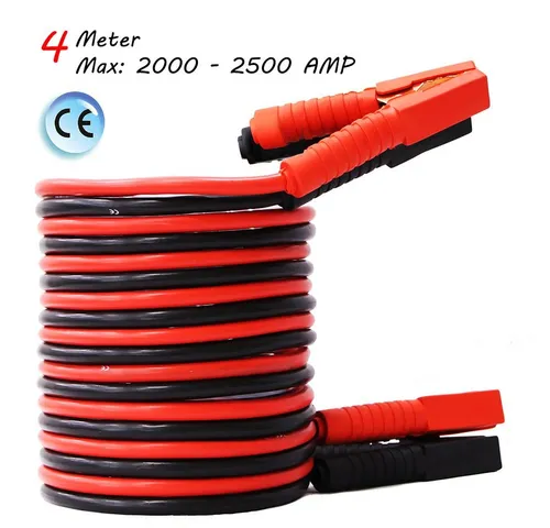 Mucola Starthilfekabel 2500A - 6M Überbrückungskabel für Autos - Starthilfekabel für Benzin- und Dieselmotoren, 6m lang mit 1800A Leistung für zuverlässige Überbrückung in Notfällen. Robuste Verarbeitung für hohe Langlebigkeit.