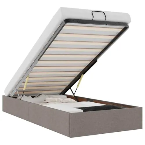 vidaXL Ottoman-Bett ohne Matratze Taupe 80x200 cm von vidaXL
