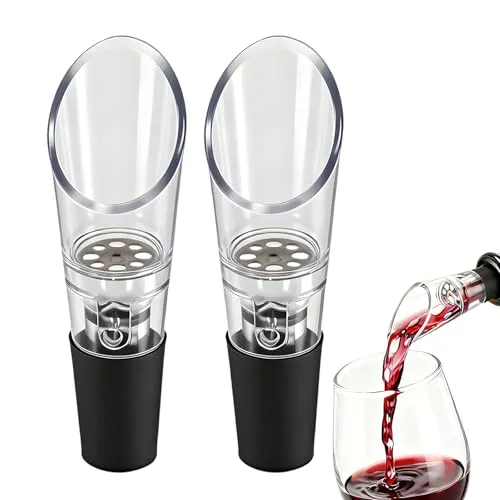 Dekantierausgießer, Tropffreier Rotwein ausgießer, Schnell belüftender Rotwein, Weinausgießer, Spirituosen Dosierer, Flaschen Ausgießer Weinbelüfter Aufsatz, Für Weinliebhaber