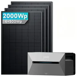 Anker SOLIX Solarbank 2 E1600 Pro mit 500Wp Bifazialen Solarmodulen