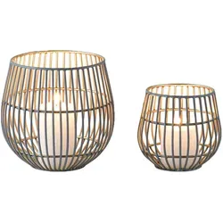 2er Set Moderne Deko Teelichthalter Kerzenhalter Kerzenständer Maurice