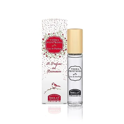 Helan, Tonka & Pepe Rosa Damenduft, Intensives und umhüllendes Eau de Parfum – sinnlicher Duft mit rosa Pfeffer und Vanille – Damenparfums mit Noten von Jasmin und Maiglöckchen, 10 ml, hergestellt in