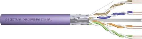 Digitus DK-1623-VH-1 Netzwerkkabel CAT 6 F/UTP Violett 100m in lila von DIGITUS