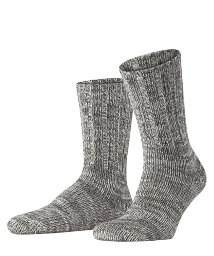 FALKE Herren Socken Brooklyn M So Baumwolle einfarbig 1 Paar, Grau Silver 3203, 39-42