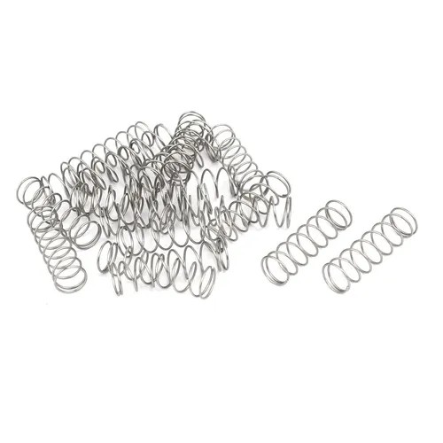 Stück Druckfedern Ersatz 0.8mmx12mmx40mm 304 Edelstahl Silber Ton 20