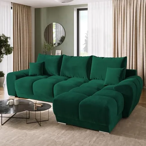 BROMARKT NUBES Ecksofa mit Schlaffunktion von BroMARKT