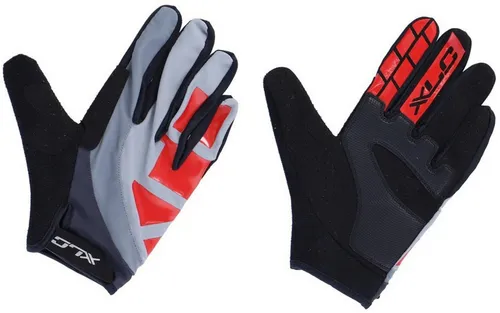 XLC Langfingerhandschuh ENDURO CG-L13 schwarz-rot - Fahrradbekleidung für optimalen Grip und Schutz, ideal für tägliche Fahrten und ausgedehnte Touren.